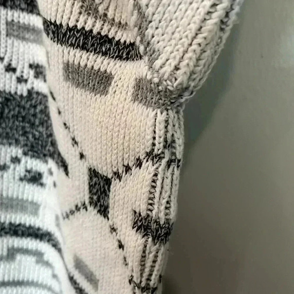 [2XL]Vintage Fine Line Men Aztec Geo  Pattern Knit Men Sweater - Picture 8 of 8